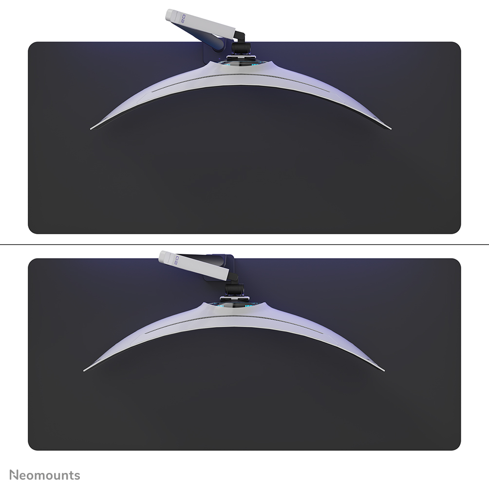 Neomounts DS70-256BL1 Gaming monitor arm 24-57" - gas spring - Topfix - 180°-stop